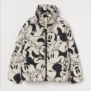 H&M Minnie Mouse Puffer Jacket